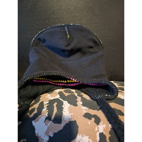 Unbranded sugar skull day of the dead knit beanie with ear flaps one size - Picture 5 of 7